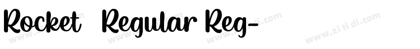 Rocket 2 Regular Reg字体转换
